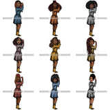 Bundle 9 Afro Strong Classy Lola Flexing Believe in Yourself .SVG Cutting Files For Silhouette and Cricut and More!
