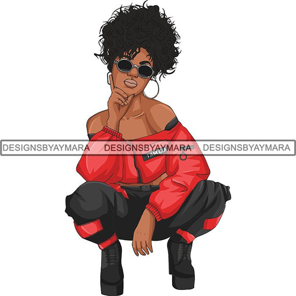 Afro Woman SVG Melanin Nubian Color Cutting Files