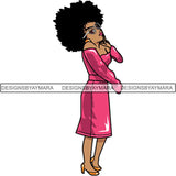 Afro Lola Boss Lady Quotes SVG Cutting Files For Silhouette Cricut and More