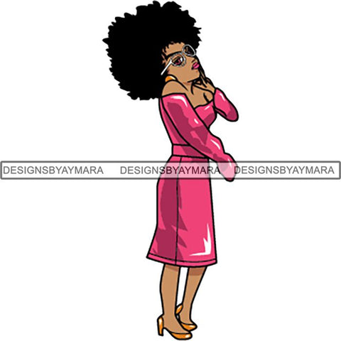 Afro Lola Boss Lady Quotes SVG Cutting Files For Silhouette Cricut and More