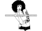 Tattoo Nubian Goddess SVG Files For Cutting