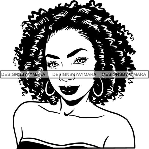Afro Melanin Popping Dark Latina SVG Cutting Files For Silhouette Cricut and More