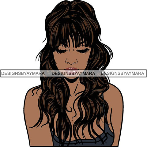 Afro Melanin Popping Dark Latina SVG Cutting Files For Silhouette Cricut and More