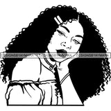 Afro Latina Woman SVG Cutting Files For Silhouette Cricut and More