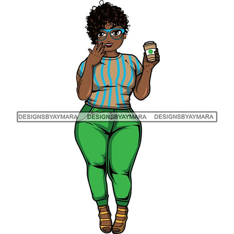 Lola Afro Beautiful Black Proud Woman Like Coffee .SVG Cutting Files For Silhouette and Cricut and More!