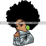 Afro Melanin Popping Lola Kinky Hair God Quotes SVG Cutting Files For Silhouette Cricut and More