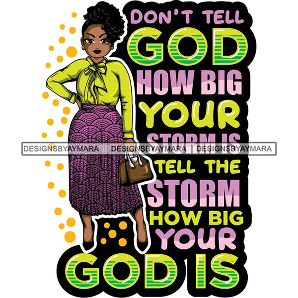 Afro Classy Lola Elegance Glamour Church Lady God Lord Dios Quotes .SVG Clipart Vector Cutting Files For Circuit Silhouette Cricut and More!