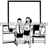 Back to School Kid Student Education Supplies .SVG Cut Files for Silhouette and Cutting