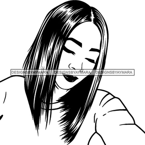 Afro Lady Black Goddess Melanin Dark Latina Morena SVG Files For Cutting and More!