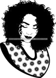 Afro Queen Goddess Melanin Nubian Glamour .SVG Cutting Files For Silhouette and Cricut