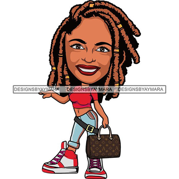 Cute Afro Lola Boss Lady Summer Fashion Dope Diva Glamour .SVG Cutting
