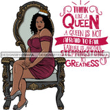 Afro Queen Goddess Melanin Nubian Glamour .PNG Print Files Not For Cutting