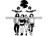 Ladies Trip Flight Getaway SVG Cut Files
