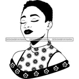 Afro Nubian Melanin Popping Kinky Hair Beautiful African American Woman SVG Cutting Files