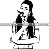 Afro Black Woman Halloween SVG Cutting Files For Silhouette Cricut and More