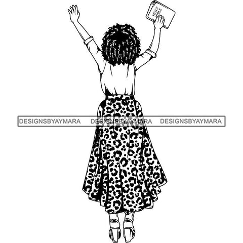 Afro Lola Praying Begging Asking God Lord Faith Strength .SVG Vector Clipart Cutting Files For Silhouette Cricut and More!