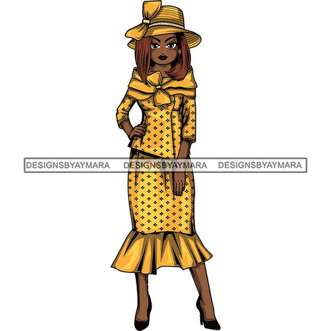 Afro Classy Lola Church Lady Glamour .SVG Clipart Vector Cutting Files For Circuit Silhouette Cricut and More!