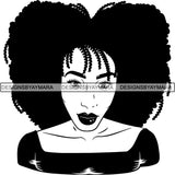 Afro Latina Woman SVG Cutting Files For Silhouette Cricut and More