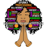 Afro Succesful Woman Hair Quotes Black Lives Matter Proud Roots Nubian Melanin SVG Cut Files
