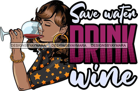Afro Lola Drinking Wine Relaxing Chilling Life Quotes Alcohol Consumer .SVG Cutting Files For Silhouette and Cricut and More!