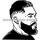 Attractive Man Bearded Hipster Model Fashion Male Guy Stylish Mustache Close-up Sexy Macho Manly SVG Files For Cutting