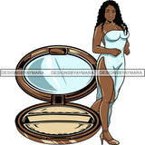 Afro Woman SVG Make Up Goddess Cutting Files For Cricut Silhouette and Much More