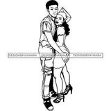 Happy Couple Relationship Goals Soulmates Man Woman Together Marry True Love SVG Cutting Files