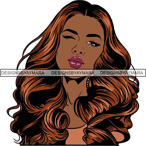 Afro Woman Nubian Melanin Popping Unique Design SVG Cutting Files For Silhouette Cricut and More