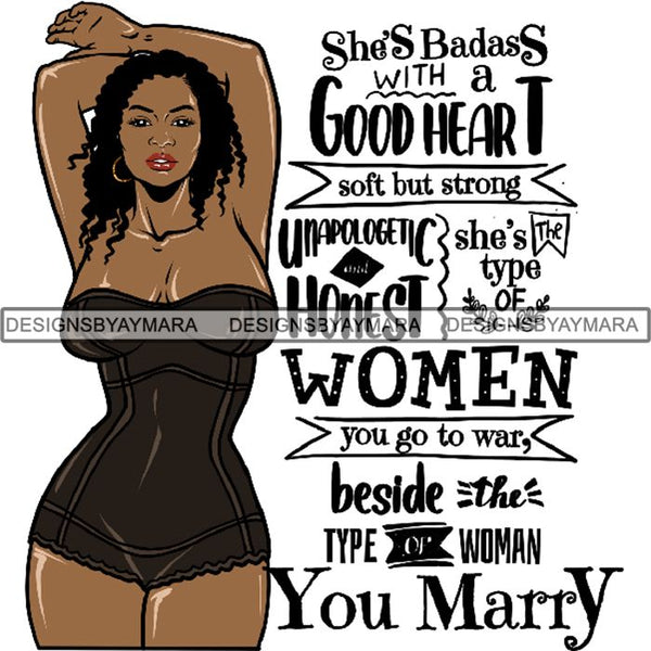Afro Woman Tattoo Sexy Melanin Nubian Goddess PNG Files For Print Not For Cutting