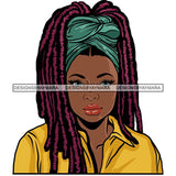 Afro Woman Braids Dreadlocks Sister-Locks Dreads Locks Hairstyle .SVG Cut Files For Silhouette and Cricut