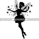 Afro Fairy Fantasy Magic SVG Cut Files For Silhouette and Cricut