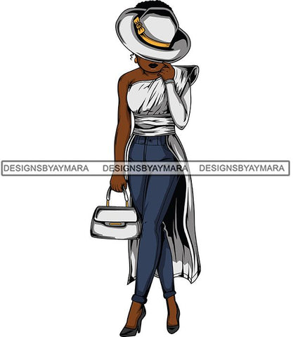 Afro Lola Flow Too Strong Elegance Elegant Woman Glamour Sexy Confident Lady .SVG Clipart Vector Cutting Files