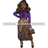 Afro Classy Lola Elegance Glamour Church Lady .SVG Clipart Vector Cutting Files For Circuit Silhouette Cricut and More!