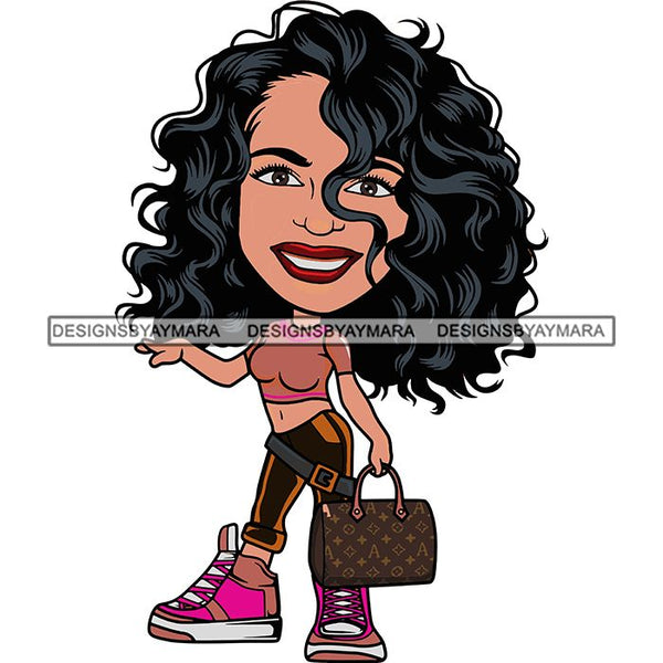 Cute Afro Lola Boss Lady Summer Fashion Dope Diva Glamour .SVG Cutting