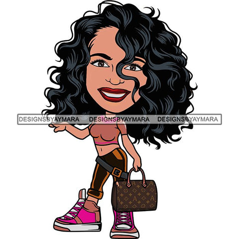 Cute Afro Lola Boss Lady Summer Fashion Dope Diva Glamour .SVG Cutting