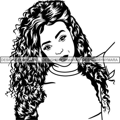 Afro Lady Black Goddess Melanin Dark Latina Morena SVG Files For Cutting and More!