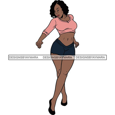 BBW Thick Thigh Woman Sassy Exotic Curvy Big Bone Goddess .SVG Cutting Files For Silhouette and Cricut and More!