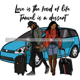 Couple Adventure Getaway Married Honeymoon Happy Road Trip Illustration SVG JPG PNG Vector Clipart Cricut Silhouette Cut Cutting