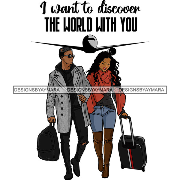 Couple Adventure Getaway Married Honeymoon Happiness Asia Trip Illustration SVG JPG PNG Vector Clipart Cricut Silhouette Cut Cutting