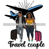 Couple Adventure Getaway Married Honeymoon South America Trip Illustration SVG JPG PNG Vector Clipart Cricut Silhouette Cut Cutting