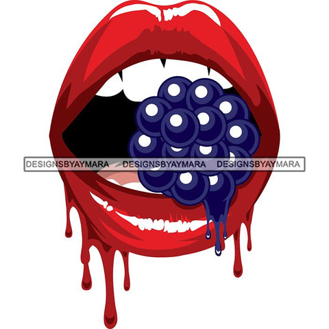 Sensual Glossy Lips SVG Cutting Files