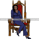Afro Queen Goddess Melanin Nubian Glamour .PNG Print Files Not For Cutting