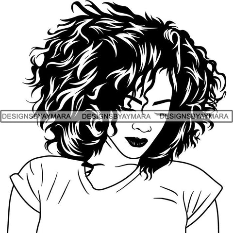 Afro Lady Black Goddess Melanin Dark Latina Morena SVG Files For Cutting and More!