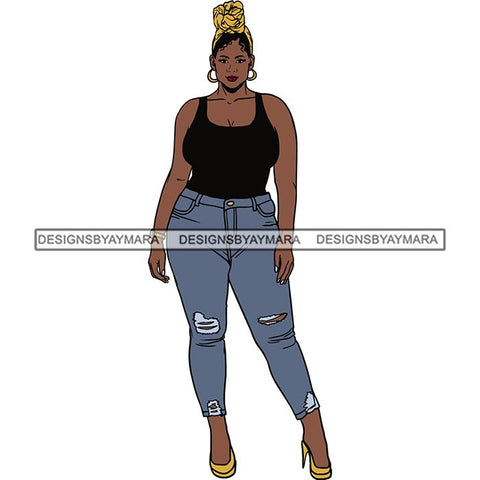 BBW Thick Thigh Woman Sassy Exotic Curvy Big Bone Goddess .SVG Cutting Files For Silhouette and Cricut and More!