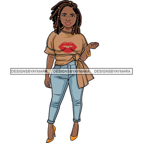 Afro Lola Boss Confident Classy Lady SVG Cutting Files For Silhouette Cricut and More