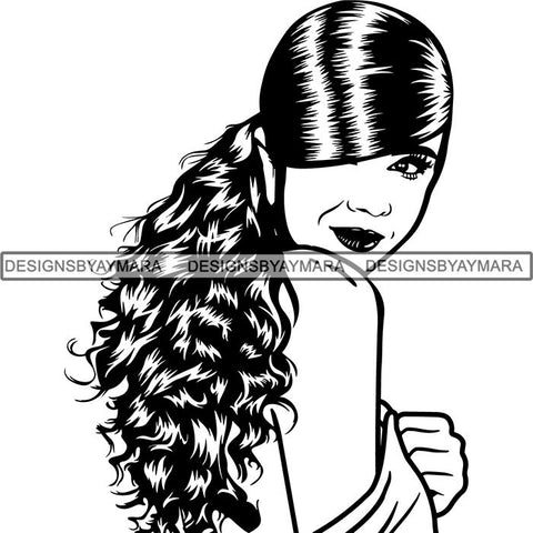 Afro Lady Black Goddess Melanin Dark Latina Morena SVG Files For Cutting and More!