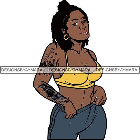 Afro Woman Goddess Diva Melanin Love Sensual .SVG Cut Files For Silhouette and Cricut and More!