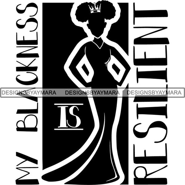 Black Queen Nubian Melanin Quotes .SVG Files For Silhouette and Cricut