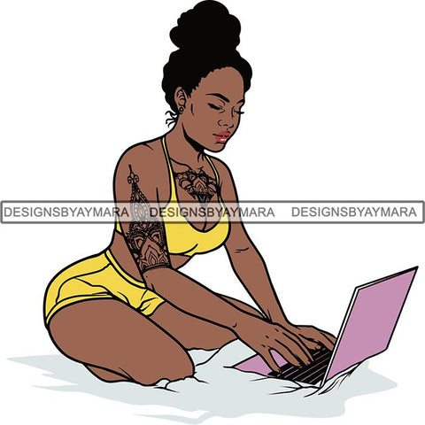 Afro Woman Goddess Diva Melanin Love Sensual .SVG Cut Files For Silhouette and Cricut and More!