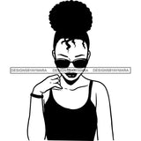 Afro African American Lady Woman Classy Nubian SVG Cutting Files